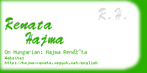 renata hajma business card